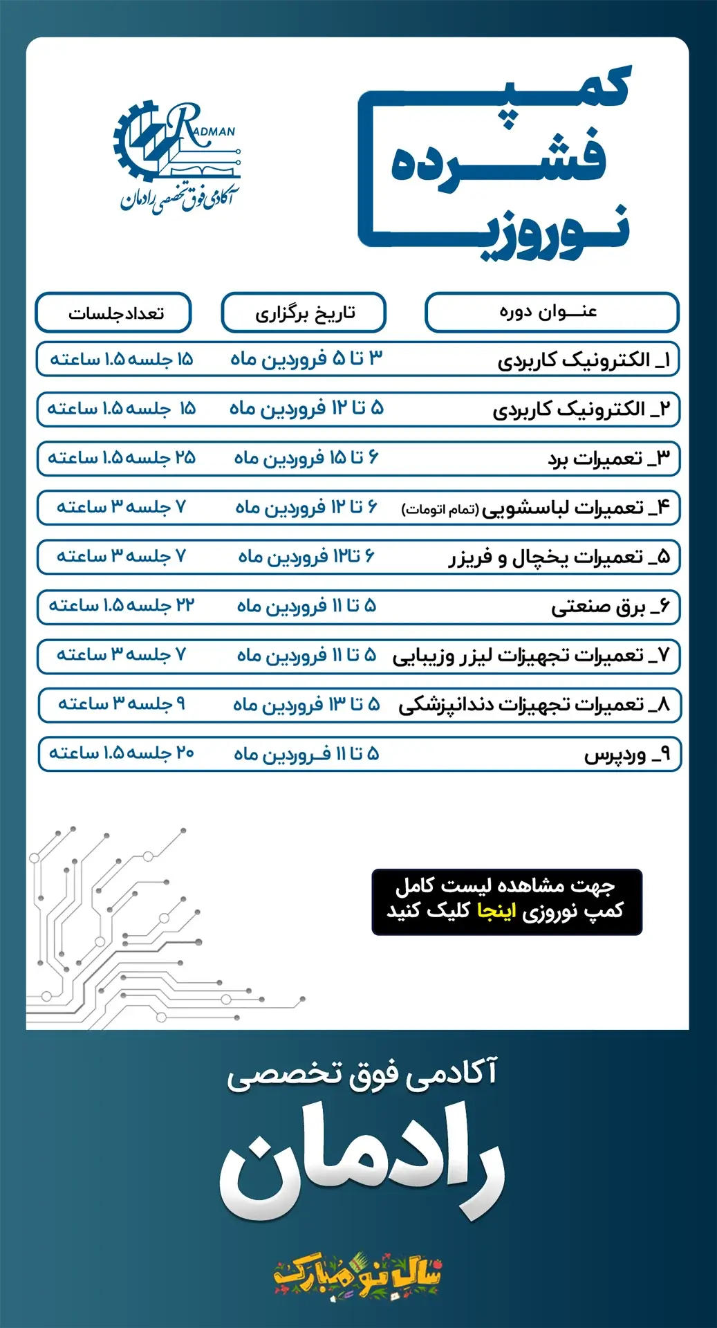 کمپین فشرده نوروز رادمان 1