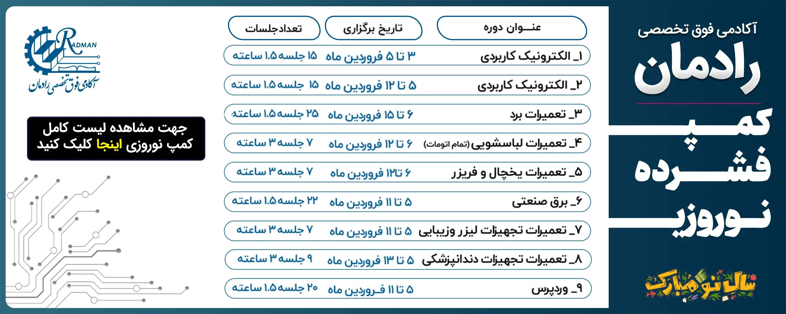 کمپین فشرده نوروز رادمان 1